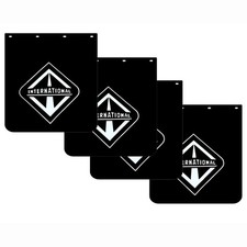 24"X24"Mud Flaps for Semi Truck PVC Polymer Tractor Trailer Mudflap Black 2Pairs