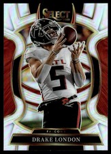 2025 Panini Select Silver Prizm Drake London Atlanta Falcons #47