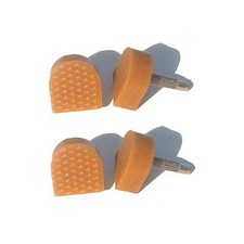 6 Pairs Beige U Shaped High Heel Tips Shoes Replacement Kit Non-Slip Shoes Re...