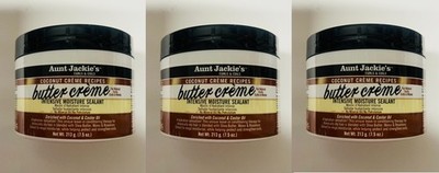 Aunt Jackie's Coconut Creme Recipe Intensive Moisture Butter Cream 213g.3er Pack