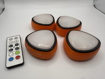 Ozark Trail 4 LED Camping Lights Remote Color Changing Magnetic Hangers