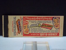 Bit-O-Honey Old Nick Candy Bars Advertisement Matchbook Cover Energy Food Vtg  