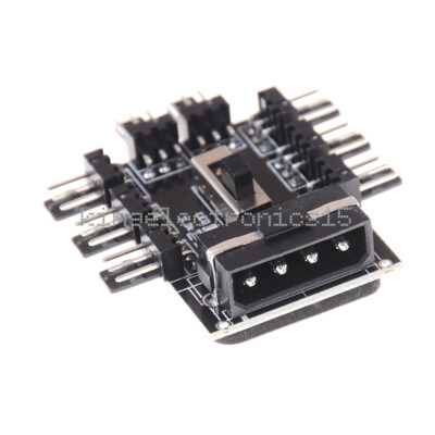 IDE Molex 1 to 8 Multi Way Splitter Cooler Cooling Fan Hub 12V Power NEW