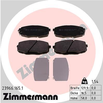 Zimmermann 23966.165.1 Brake Pad Set, Front Disc Brake for Hyundai Ki