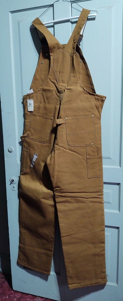 新品　carhartt duck bib overall 36×32 Carhartt Men's Duck Bib Overalls 42 x 32 Quilt Lined Multi