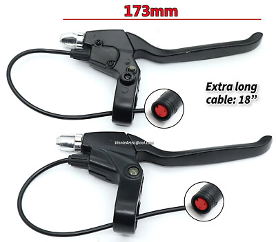 Original Piaggio Ciao 50 Brake Levers Pair (Right/Left) Black 1980-1988 PI 228966 228967