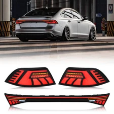 For Honda Accord 2023 2024 LED Rear Tail Lights & Trunk Lamp Assembly Smoke