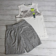 Tek Gear Boy's Athletic Muscle Tank Tee Shirt Shorts Size S 8 Lot Activewear
