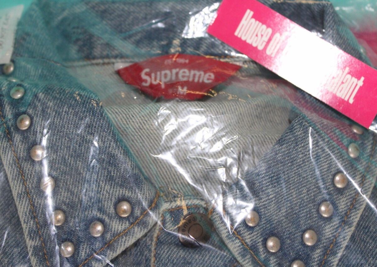 2017 S/S Supreme Studded Denim Trucker Medium | eBay 2017 S/S Supreme Studded Denim Trucker Medium | eBay