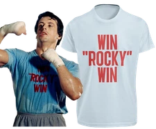 Win Rocky Win T-SHIRT S-3XL Rocky Balboa Boxing Movie Fight Gym Workout GIFT TEE