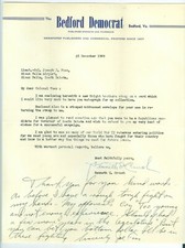 Dec 23, 1949, Signed Joe Foss, WWII Guadalcanal, MOH Marine Pilot Letter