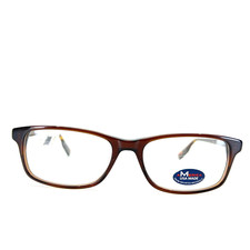 America USA Made MU109 CRYBWN Brown Square Full Rim Eyeglasses Frames 53[]17 145