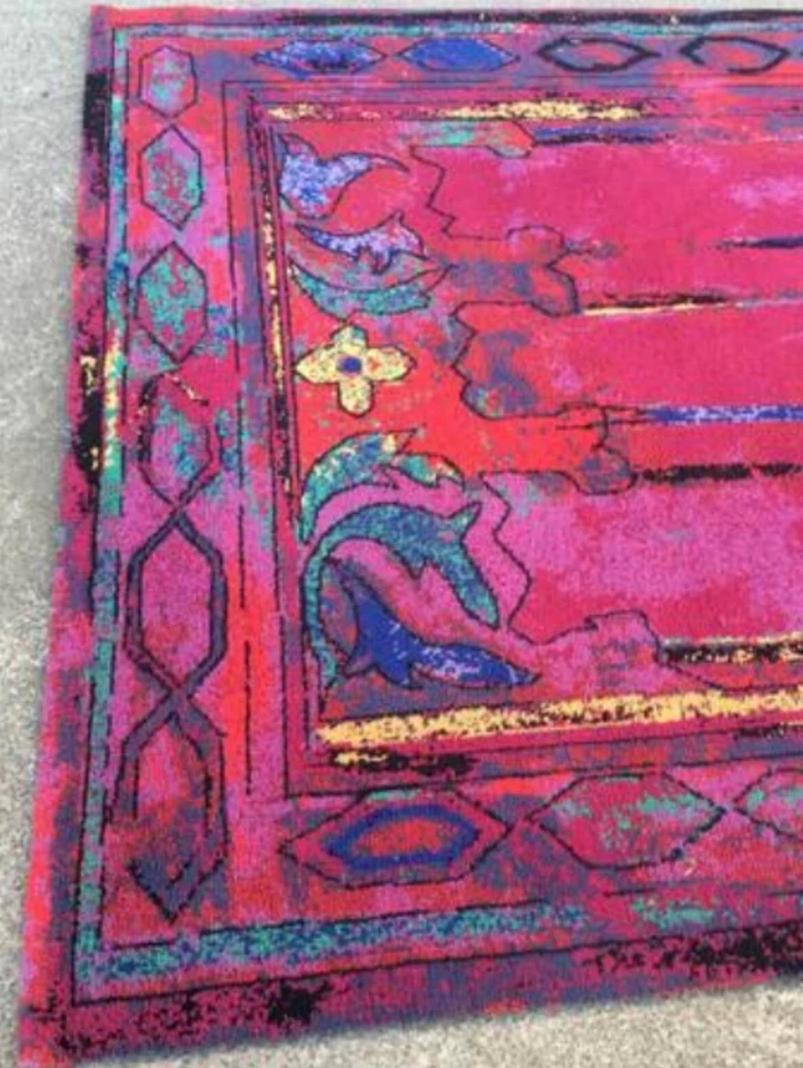 Alfombra moderna estilo Jack Lenor Larsen contemporánea de Couristán España años 80 Foto 3 de 4