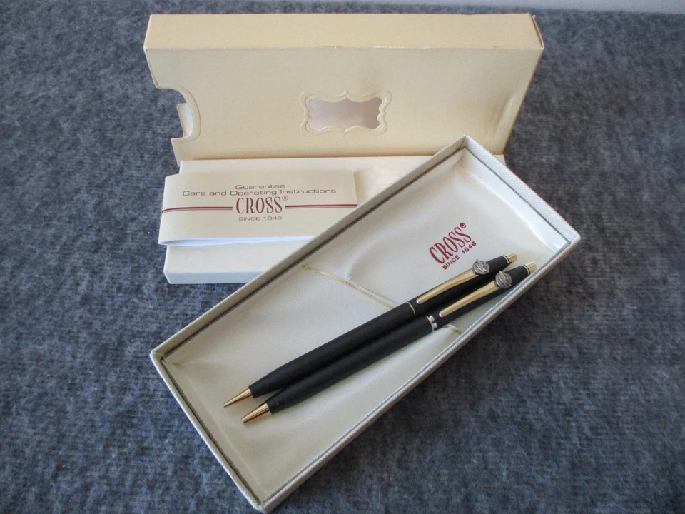 LOTE DE BOLÍGRAFOS CRUZADOS/LÁPICES MECÁNICOS (8) PRATT&WHITNEY-MUELLER-BOCA DE INCENDIOS-12KT/14KT-GF++ Foto 2 de 4