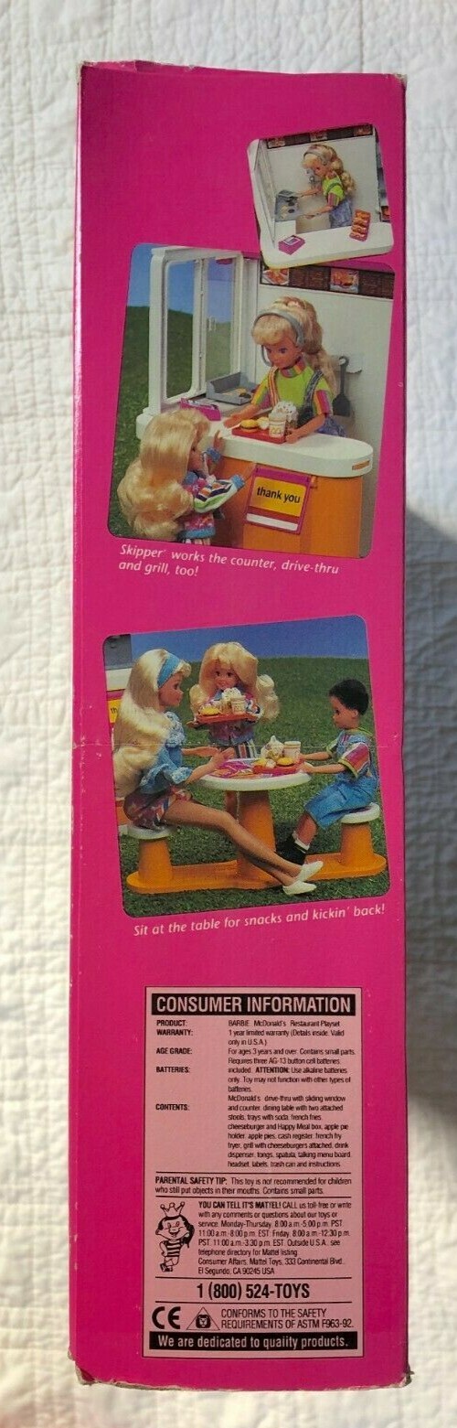 barbie mcdonalds restaurant with talking drive thru playset