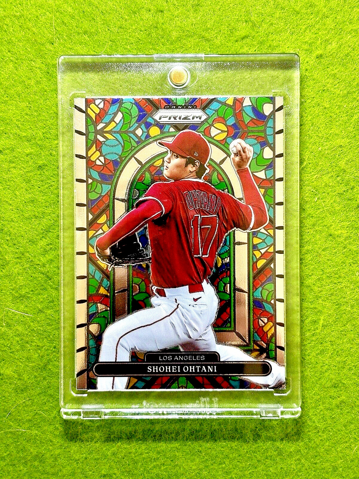 Shohei Ohtani STAINED GLASS PRIZM CARD Jersey #17 ANGELS 2022 Panini SP  DODGERS