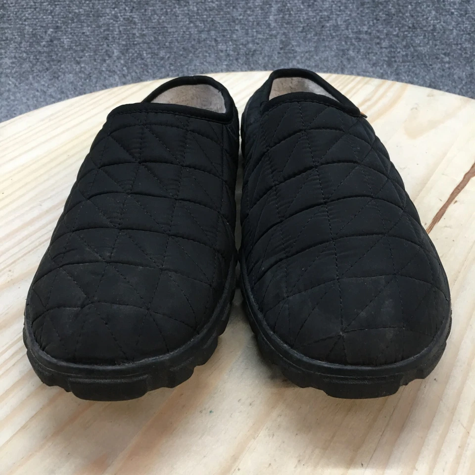 Zapatillas Bogs Bloom Para Hombre 10 Snowday II Sin Cordones Mula Cómodas Acolchadas Tela Negra Foto 4 de 4