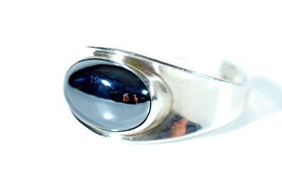 Bent KNUDSEN Denmark Sterlingsilber Hämatit Armspange ° Armschmuck