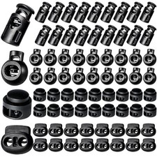 160 Pcs Plastic Cord Locks for Drawstring Paracord Clothing Shoelaces Bags