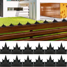 12Pcs Steel Fence Wall Spikes Garden Security Anti-Theft Burglar Cat Climb Bird