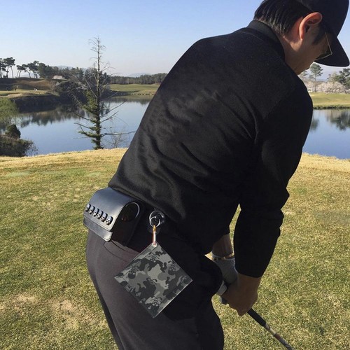 Camouflage Golf Towel with Carabiner Clip Golf Cleaning Towel Golf Ball