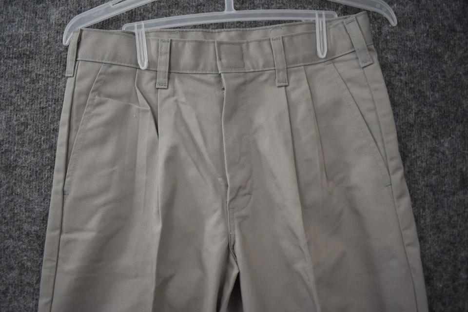 Pantalón Dickies School Wear Boy 16 RG Plisado Delantero Gris 27x31 Pierna Recta Uniforme Foto 2 de 4