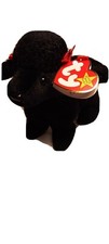 GiGi Black Poodle Dog TY Beanie Babies Baby Retired