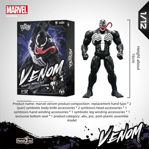 New Fondjoy Spider Man Venom 1/12 Classic Red and Blue Battle Suit Figure Model - Picture 5 of 8