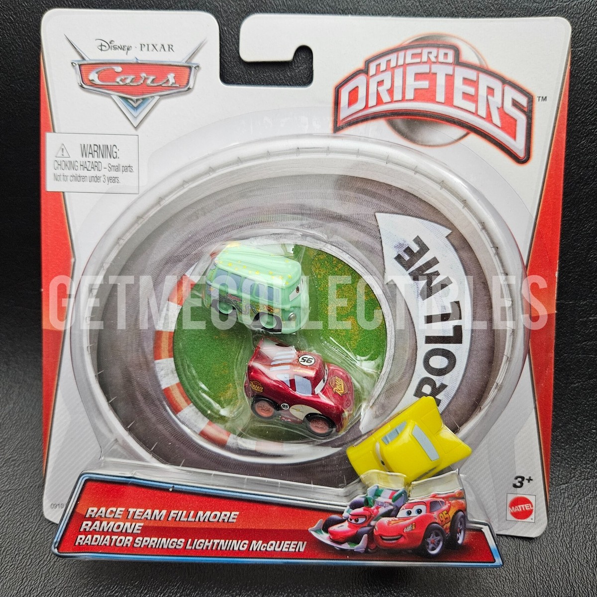 3 Disney Pixar Cars Micro Drifters Race Team Fillmore Ramone
