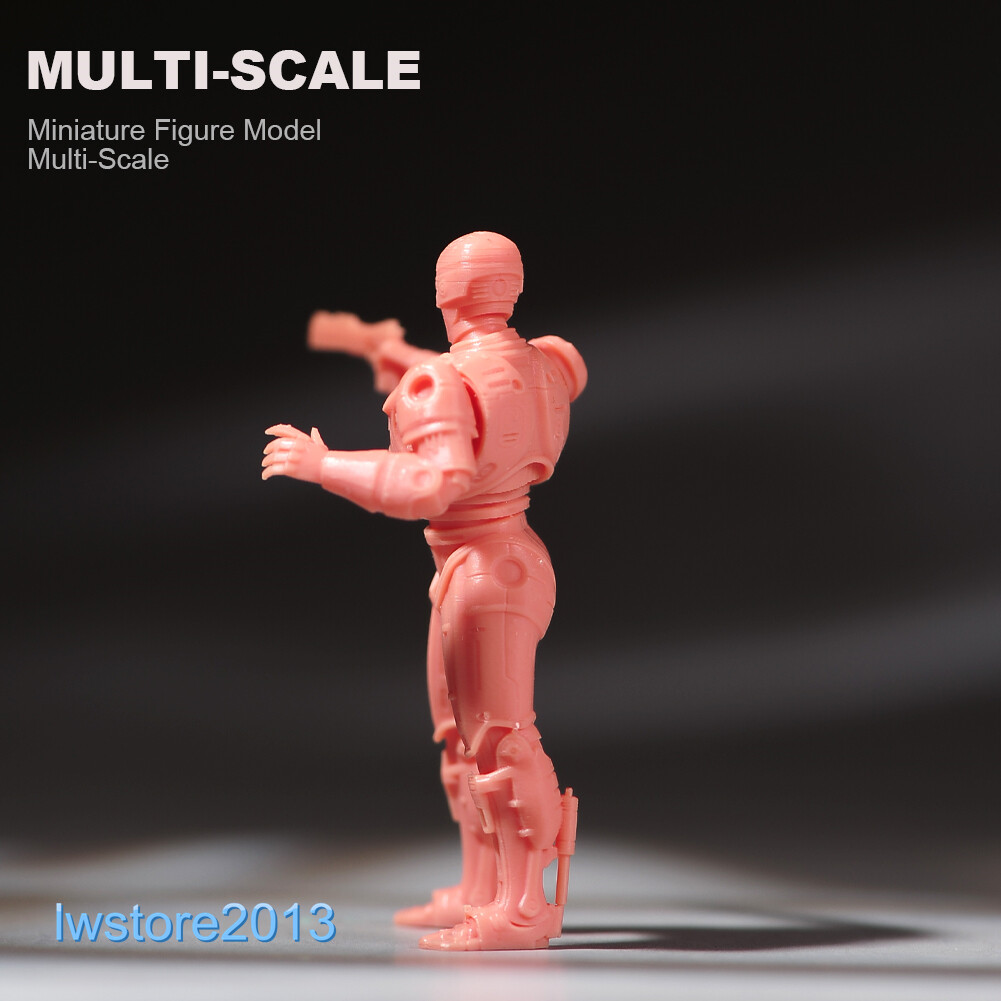 Figurine Miniature RoboCop Avec Pistolet 1:64 - Modèle Pour Diorama, Personnalisable, Neuf