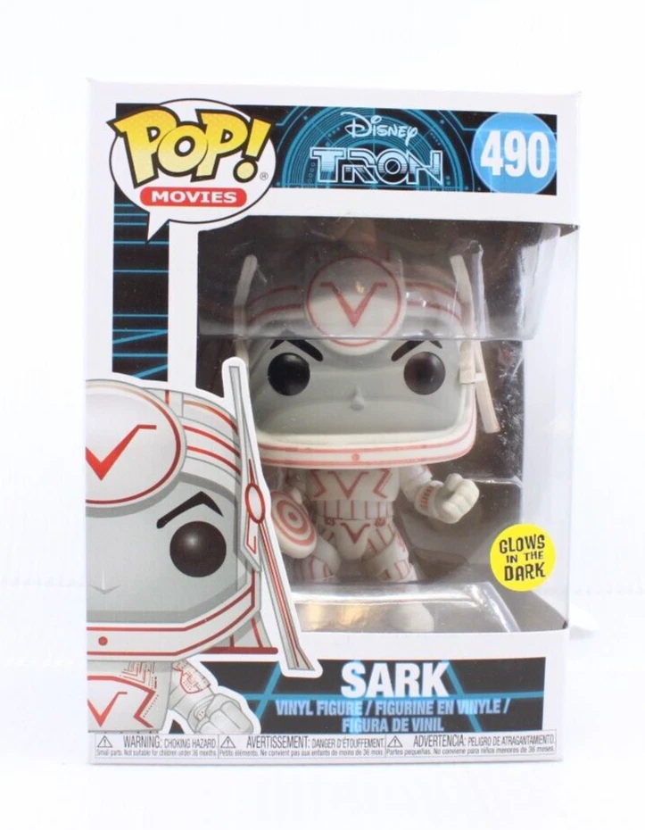 G1 Funko Pop Movies SARK Tron GITD Glow Vinyl Figure 490