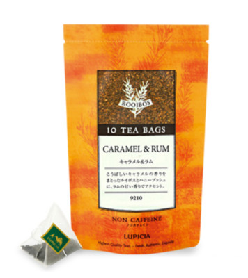 LUPICIA  TBP9210 CARAMEL & RUM Pack of 10 tea bags Tea Leaf NEW