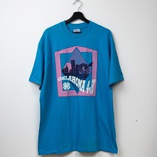 Vintage 80s Oklahoma Graphic Single Stitch T Shirt XL Hanes Beefy T Made in USA
