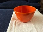 Vintage Fiestaware Red Orange Mixing Bowl #4 Approximately 7.75 Inch Diameter