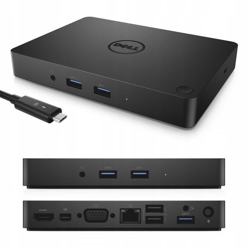Laptop-Dockingstation Dell WD15 mini DisplayPort HDMI VGA RJ45 USB Ohne Netzteil