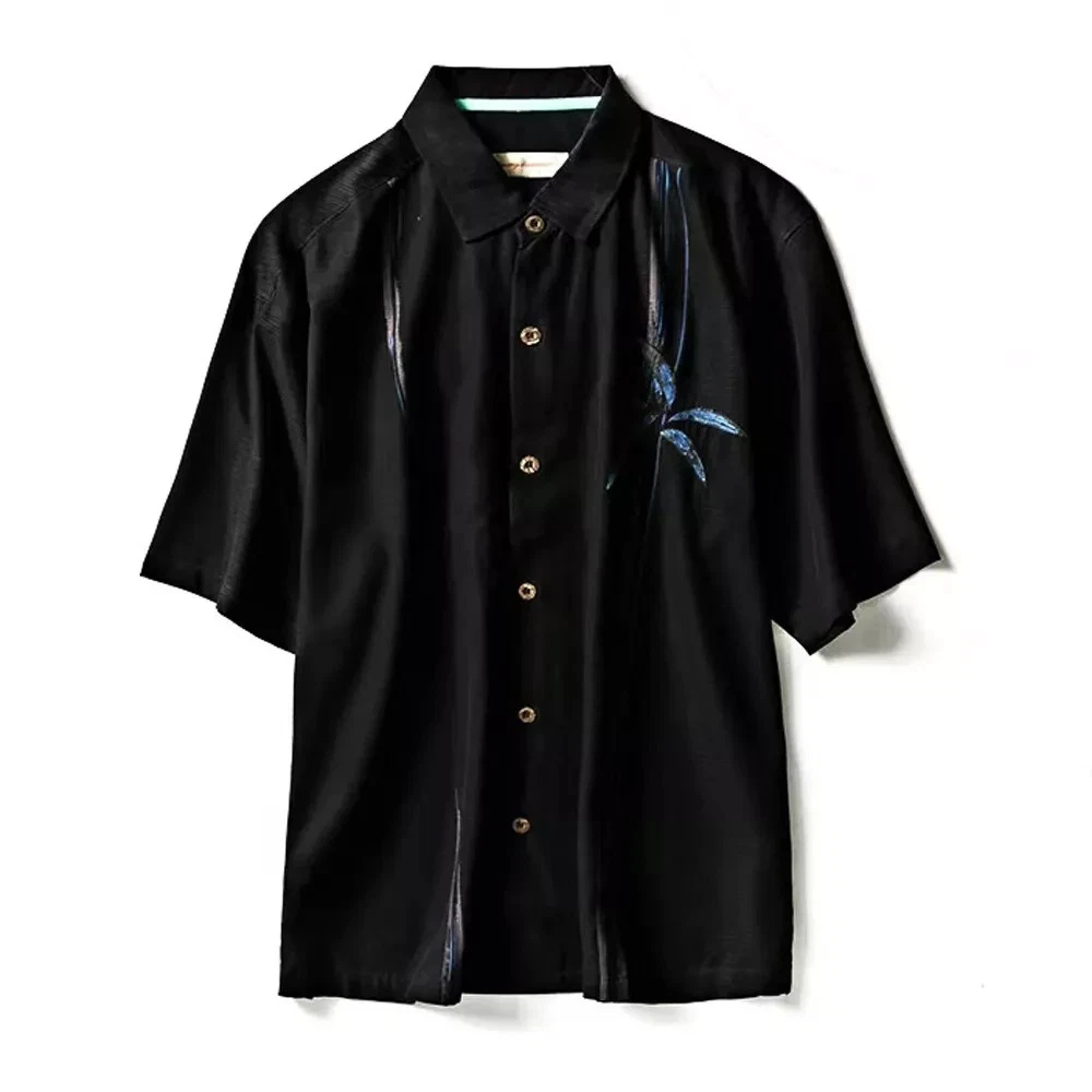 Tommy Bahama Hawaiian 100% Silk Short Sleeve Camp Shirt Mens Size L XL XXL Black
Opens in a new wind