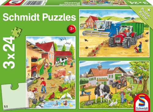 Puzzle - Auf Dem Bauernhof, 3 X 24 Teile-image