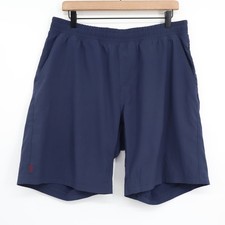 Rhone Men's Mako Gym Athleisure Unlined Shorts Navy Blue Sz L