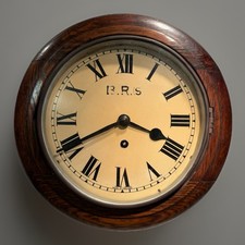 Antique English Single Fusee Gallery Wall Clock