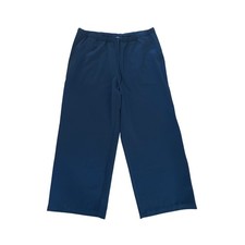 Women L P Athleta MVP Mid Rise Snap Pant Pull-On Maritime Tech Twill Oversize