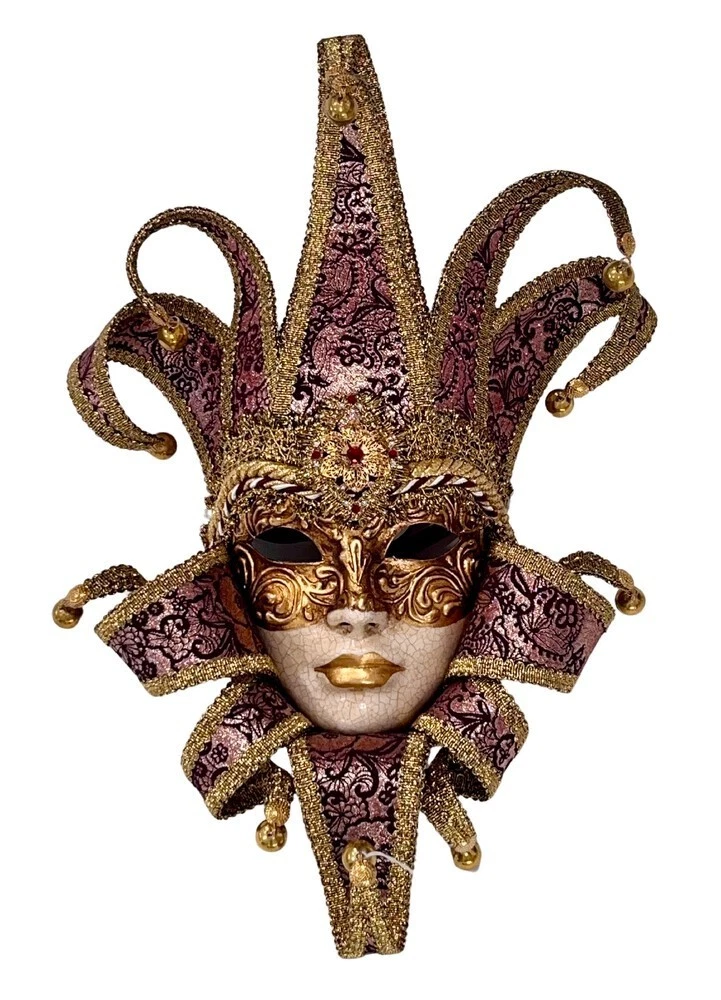 Deluxe Purple Lavender Hand Made Venetian Wall Mask