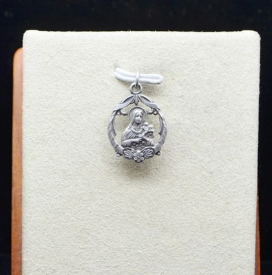 Sterling Silber kleiner hübscher religiöser Charm / Anhänger #FME722