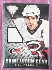 2013-14 Panini Titanium Ron Francis Game worn Gear #GG-RF