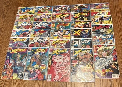 X-Force (1991) Vol. 1 Lot of 30 Comics, Issues #1-15, 18-23, 25-30, 34 