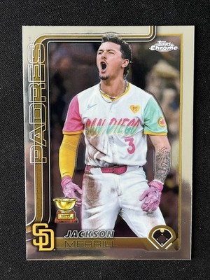2025 Topps Chome Jackson Merrill #61 All-Star Cup Padres