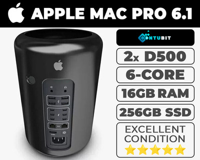 Apple Mac Pro 6.1 | 6-Core | E5-1650v2 | 256GB SSD 16GB 32GB RAM D500 | TOP