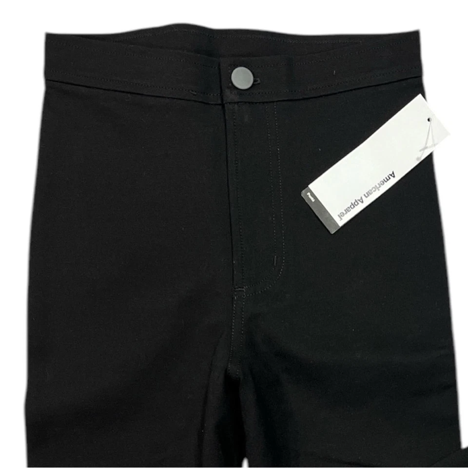 Pantalones de discoteca American Apparel ultra compactos Ponte talla XS en negro nuevos con etiquetas Foto 3 de 4