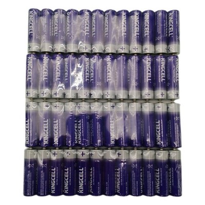 KINGCELL AA Batterien 48 Stück, Maximum Power Alkaline Batterien AA, 10 Jahre Ha