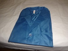 DDR blauer Arbeitskittel  Dederon Nassglänzend Gr. 24 Herren NEU