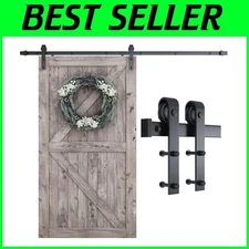 Easy to Install 8.2 FT Barn Door Hardware - Smooth Track